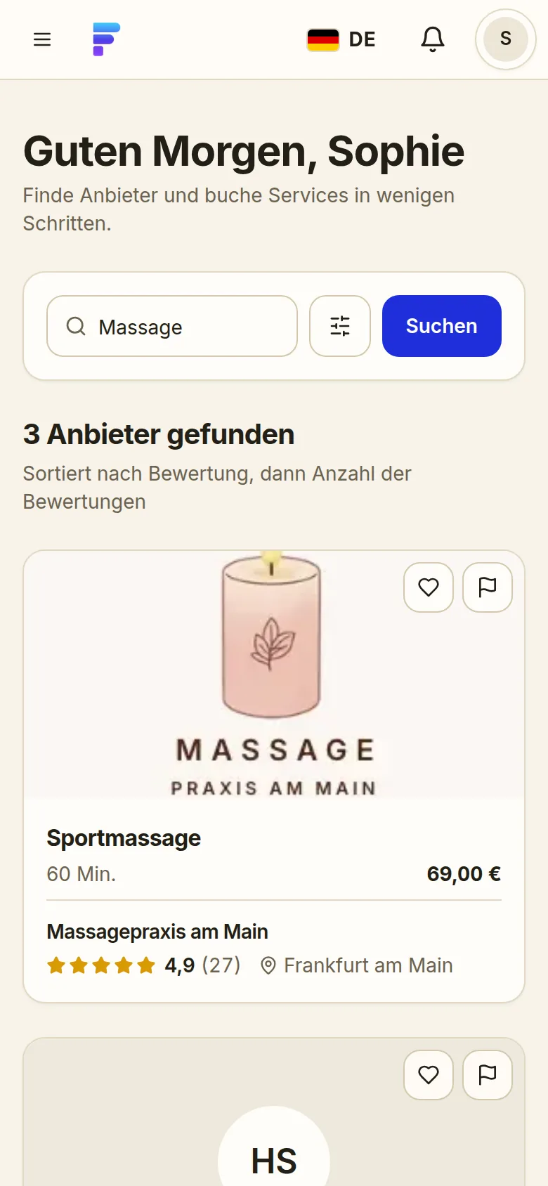 FreyOne: Suchergebnis mit dem Anbieter „Massagepraxis am Main“